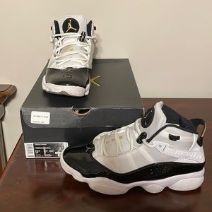 Air Jordan 6 Rings White/Gold/Black Basketball Shoes with Box Defining Moments